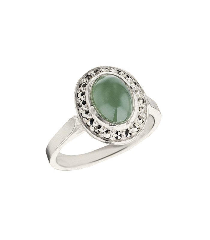 Bague Callas agate verte