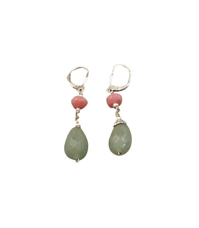 Boucles d'oreilles verte